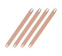 Veemoon Navettes en Bois Grand Format 4 Pièces Bâtonnets Artisanaux pour Tissage Manuel, Outil de Bricolage Vintage pour Métiers à Tisser, Accessoires de Couture et Artisanat de