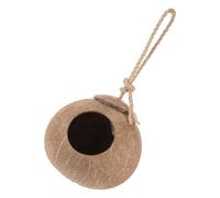 Veemoon Nid Oiseau Naturel Coque de Noix Suspendue pour Perroquets et Petits Animaux Perchoir et Écologique pour Cage