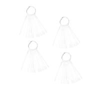 Veemoon Nuancier de Manucure 150 Pièces Taille Standard Anneau Métallique Transparent pour Salon de Beauté et Usage Professionnel Cartess Couleurs pour Ongles Nail Art