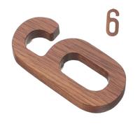 Veemoon Numéro De Maison Bois Moderne Plaque Adresse Extérieure Et Visible Décoration Originale Pour Porte Et Boîte Aux Lettres