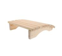 Veemoon Oreiller de Relaxation pour Sauna en Bois Massif de Pin Sylvestre Appui-tête Ergonomique Résistant la Chaleur pour Spa Coussin Dorsal de Sauna Naturel pour Hammam