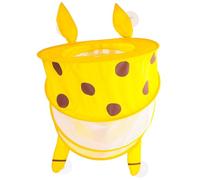 Veemoon Organisateur de Jouets de Bain en Filet Suspendu Pliable Jaune Paquet de Rangement Mural à Ventouses pour Salle de Bain Rangement Multi-usage pour Jeux Accessoires Garçon et