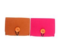 Veemoon Organisateur De Voyage pour Huiles Essentielles en Feutre - Pochette Portable 2 Pièces avec Compartiments - Rangement Pratique Et Élégant pour Voyageurs Et Aromathérapeutes