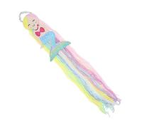 Veemoon Organisateur Mural de Pinces à Cheveux Sirène Taille Moyenne Jaune et Rose Franges pour Fille Décoration Chambre Garçon et Filles Rangement Accessoires Cheveux