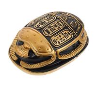 Veemoon Ornement De Bureau Égyptien Résine Sculptures De Scarabée Égyptien Doré Décor Artistique De Monument Créatif Accessoire Photo Décoratif pour Maison Et Bureau