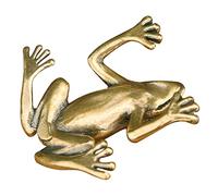 Veemoon Ornement Laiton Grenouille Statue Décorative pour Bureau Et Magasin Figurine Artisanale Vintage pour Décoration De Table Et Espace Commercial