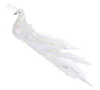 Veemoon Ornement Paon Simulation Décoration Artisanale Léger et Résistant pour Jardin Fenêtre et Intérieur Figurine Vivid pour Ambiance Artistique