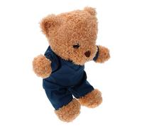 Veemoon Ours en Peluche Infirmier Doux en Tissu Peluche 1 Pièce Design Mignon Tenue D’infirmière Blanche Présent Original pour Professionnels de Santé et Collectionneurs