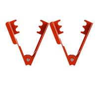 Veemoon Outil d'Élimination d'Épines de Rosiers en Métal Rouge Lot de 2 Pièces Pince pour Enlever Épines et Feuilles Outil Jardinage pour Composition de Fleur et Bouquet