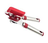 Veemoon Ouvre-boîte Multifonctionnel en Acier Inoxydable Rouge, Ouvre-bouteille Portable, Accessoire Cuisine Pratique, Outil Manuel pour Boîtes de Conserve et Bouteilles, 1 Pièce