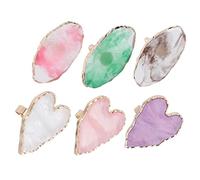 Veemoon Palette De Mélange Pour Ongles Nail Art 6 Pièces Format Mini Bague De Manucure Portable Pour Professionnelles Et Amateurs Événement Beauté, Fête, Salon