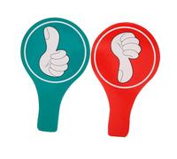 Veemoon Palette de Vote Double Face Pouce Haut Pouce Bas Mousse Tableau Jugement Salle Classe Matériel Pratique pour Enseignants