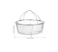 Veemoon Panier à Friture Cuisine Multifonction en Acier Inoxydable 23 CM Pieds Panier D’Égouttage pour Frire Cuire à la Vapeur et Égoutter les Aliments - Ustensile Cuisine Pratique