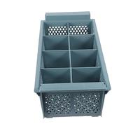 Veemoon Panier Couvert Facile à Porter Égouttoir à Couverts Lave 8 Compartiments Cuisine et Bureau