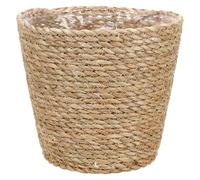 Veemoon Panier de Fleurs Tissé Pot de Plantes Décoratif pour Intérieur Panier de Rangement pour Fleurs et Objets pour Balcon