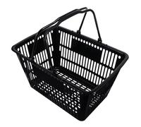 Veemoon Panier de Rangement Plastique Petit Format Poignées Panier à Bière et Légumes pour Courses et Rangement en Centre Commercial Couleur Aléatoire 1 Pièce Couleur Aléatoire