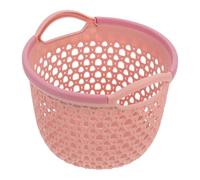 Veemoon Panier de Rangement Tressé Étanche Léger Petit Format Rose Clair, Organiseur Multi-usages pour Bureau, Table et Maison, Panier de Table Porte-objets Divers Pratique et Décoratif