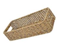Veemoon Panier de Rangement Tressé Robuste en Plastique Rectangulaire pour Rangement Couverts et Épices Conçu Cuisine Style Attrayant