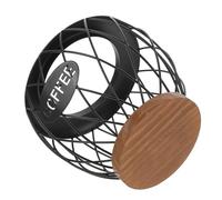 Veemoon Panier De Stockage De Table Panier Rangement Support De Capsule De Café Support Présentoir à Fruits Porte-collation Black