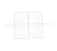 Veemoon Panier Grillade Inoxydable pour Poisson et Viande Métallique Clip Style pour Barbecue Extérieur Léger et Portable avec Poignée Isolante Camping et Pique-