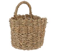 Veemoon Panier Suspendu Tressé en Corde de Chanvre Panier Mural de Rangement Style Champêtre Support de Rangement Suspendu pour Fruits et Légumes Décoration Murale Pratique et Naturelle