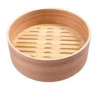 Veemoon Panier Vapeur en Bambou 19 CM pour Petits Pains Bao Cuiseur Vapeur Naturel Léger et Portable Cuisson Saine de Légumes Viande et Riz à la Maison