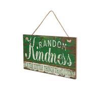 Veemoon Panneau Décoratif en Bois Slogan Motivant Vert, Applique Murale Créative pour Bureau et Café, Plaque Suspendue Unique pour Décoration Intérieure et Extérieure, Accessoire Mural