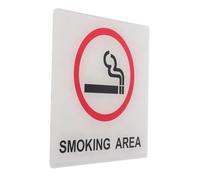Veemoon Panneau Zone Fumeurs Autocollant Aux Intempéries pour Intérieur Extérieur Forte Signalétique Bureau Restaurant Facile à Installer