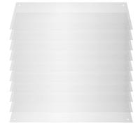 Veemoon Panneaux Transparents Anti-éclaboussures pour Cage Petits Animaux, Lot de 12 Set de Pièces 35,6 X 11,5 Cm en Plastique Résistant, Accessoires pour Cages à Lapins, Cochons D’Inde,