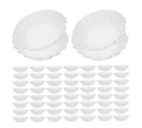 Veemoon Papier Sulfurisé Basque Antiadhésif 100 Feuilles 6 Pouces pour Moules à Gâteaux Caissettes à Cupcakes et Pâtisserie Résistant à la Graisse et Haute Température Four et Friteuse