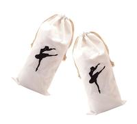 Veemoon Paquet à Chaussures de Danse Classique Paquet Multifonction Lot de 2 en Peluche Cordon Rangement Pratique pour Ballerines pour Cours de Danse et Voyage