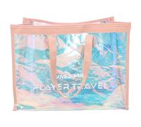 Veemoon Paquet Cabas Holographique Irisé Imperméable pour Plage, Rose | Tpu et Pu, Poche Intérieure, Trois Compartiments, Fermeture Éclair, Poignée Ergonomique, Voyage