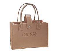 Veemoon Paquet Fourre-Tout en Feutre Multifonction Paquet Cabas Moyen Format Porte-Documents Recyclable Motif Ours Grand Volume Usage Quotidien et École