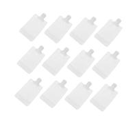 Veemoon Paquet Portable De Voyage 12 Pièces 100 Ml Pochette De Shampoing Étanche Bec Verseur Pour Cosmétiques Et Lotion, Format Compact, Blanc, Pour Trousse De Maquillage