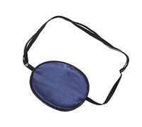 Veemoon Patchs Oculaires pour Adultes en Soie Bleu Marine Masque Pirate Réglable pour Œil Paresseux Confortable pour Sommeil