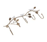 Veemoon Patère Murale en Métal Blanc Crochet Décoratif D’oiseau, Porte-manteau et Porte-clés pour Chambre, Salon et Entrée - Crochet Suspendu Fonctionnel et Décoratif pour Paquet,