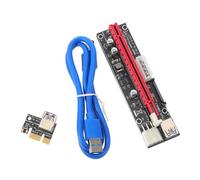 Veemoon Pci-e Riser Card Câble Extension USB Et Indicateur LED pour Rigs De Stabilité Et Connectivité