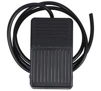 Veemoon Pédale de Commande au Pied Industrielle Tfs-01 avec Câble 1 M, Boîtier Plastique, Contact Argenté, Interrupteur Momentané Antidérapant pour Poinçonneuse et Machine Industrielle