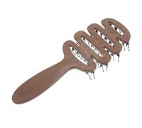 Veemoon Peigne à Cheveux Avec Poils Souples Plastique Brosse à Cheveux Pour Massage Doux Chevelu Convient Aux Bouclés Longs Et Courts
