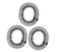 Veemoon Peigne à Cheveux Élastique 3Pcs Peigne Rond Réglable Serrage-Tête à Ressort Circulaire Accessoire Coiffure Sportif et Homme Conception Douce et Solide