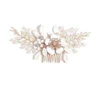 Veemoon Peigne à Cheveux Floral Accessoire Mariage Femme Épingle Cheveux Fleur pour Cérémonie et