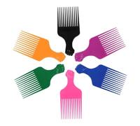 Veemoon Peigne à Dents Longues Et Fourches à Cheveux Lisses 6 Pièces Taille Moyenne En Plastique Multicolore Pour Hommes Et Femmes Usage Quotidien Accessoires De Coiffure