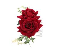 Veemoon Peigne Cheveux Fleur Artificielle Métal Côté Pince Mariée Coiffure Femme Fille Décoratif Design Floral