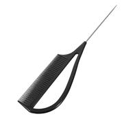 Veemoon Peigne Coiffure Multifonctionnel avec Embout Métallique pour Tresses et Coloration Léger et Plastique pour Séparation de Mèches et Coiffage