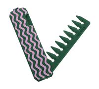 Veemoon Peigne de Voyage Compact Outil de Coiffure pour Cheveux Lisses et Démêlés Accessoire Pratique Vert Foncé pour Usage et Voyages