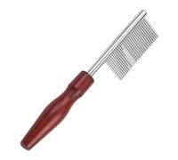 Veemoon Peigne pour Chien et Chat Multifonction, Mini Peigne Anti-puces 2 X 10,5 Cm en Acier Solide, Accessoire de Toilettage Pratique pour Nettoyage Visage et Pattes