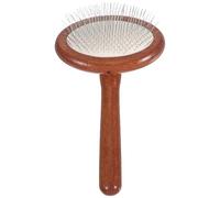 Veemoon Peigne pour Chien Réduisant la Perte de Poils en Bois Poignée Ergonomique, Brosse à Cheveux en Bois Toilettage Démêlage des Animaux