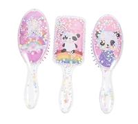 Veemoon Peignes à Airbag Panda 3 Pièces Petit Format Peigne de Massage Plastique pour Garçon et Filles Cheveux Bouclés et Raides Usage Domestique Couleurs Assorties Couleur Aléatoire