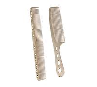 Veemoon Peignes à Cheveux en Acier Inoxydable Lot de 2 Pièces Dents Larges, Massage Confortable du Cuir Chevelu, Outil Professionnel pour Démêler et Coiffer les Cheveux