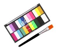 Veemoon Peinture Corporelle Pour Adultes Maquillage Du Visage 8 Couleurs Palette Eau-soluble Kit Fête Visage Corps Peinture Cosmétique Multi-usage Stylo